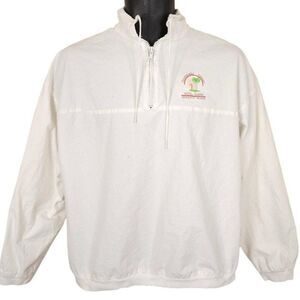 Vintage Peppermill Resort Jacket Mens Size Large White 80s Casino Made In USA